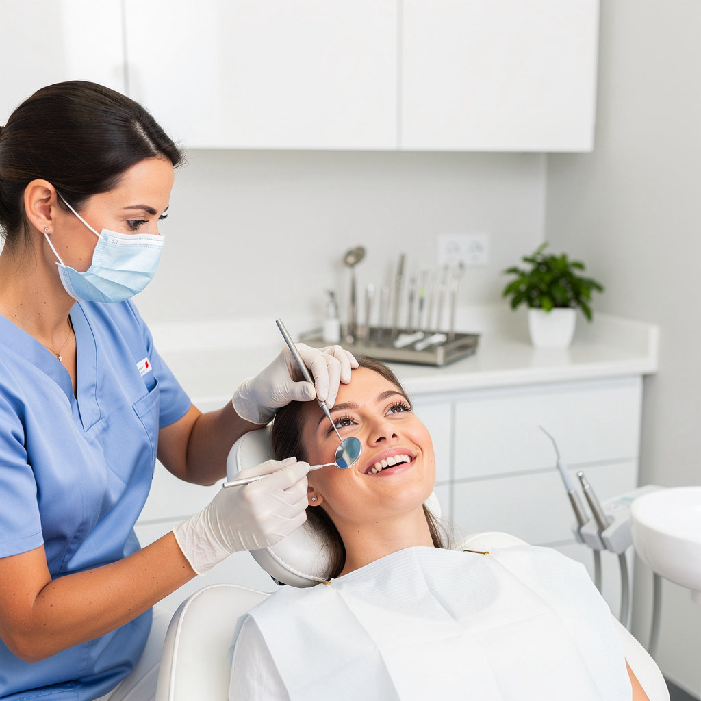 Dr. Sean S. Kashfi, DDS providing gentle gum health assessment and care in Santa Barbara